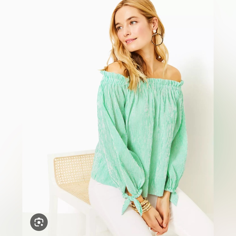 Lilly Pulitzer off the shoulder top